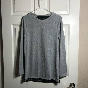 Mens ASOS Gray Long Sleeve Shirt Size Small Two Tone
